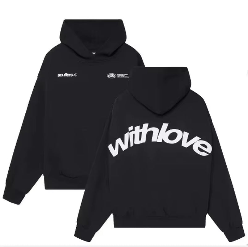 2024 High Quality Hoodie Withlove Couple Tokio Hotel Printed Men Pullover Kaulitz Fashion Luxury Female Hooded Sweatshirt